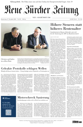 Cover of Neue Zürcher Zeitung