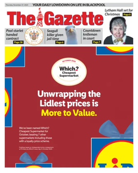 Cover of Blackpool Gazette