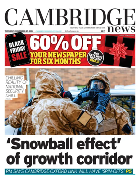 Cover of Cambridge News