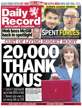 Cover of Daily Record