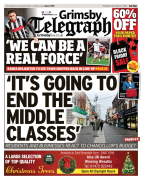 Cover of Grimsby Telegraph
