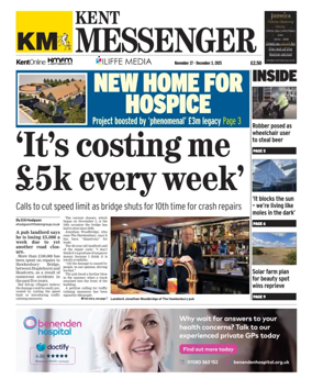 Cover of Kent Messenger Maidstone