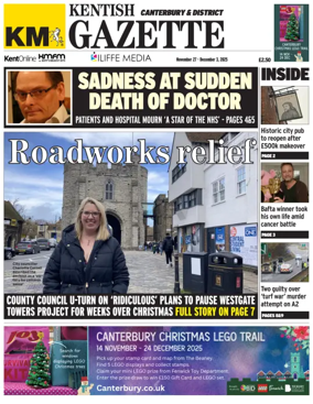 Cover of Kentish Gazette Canterbury & District