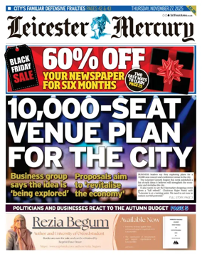 Cover of Leicester Mercury