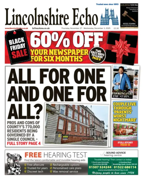 Cover of Lincolnshire Echo