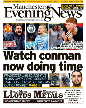 Cover of Manchester Evening News