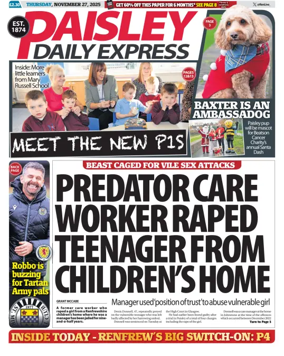 Cover of Paisley Daily Express