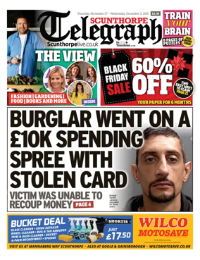 Cover of Scunthorpe Telegraph