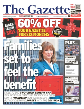 Cover of Teesside Evening Gazette