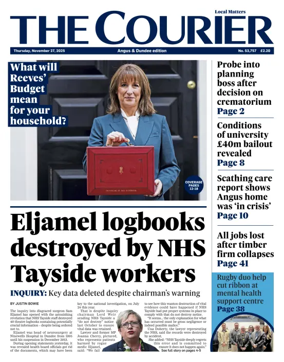 Cover of The Courier & Advertiser (Angus and The Mearns Edition)