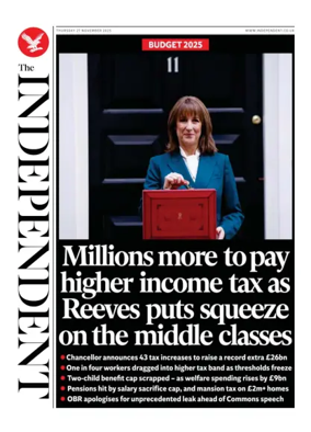 Cover of The Independent