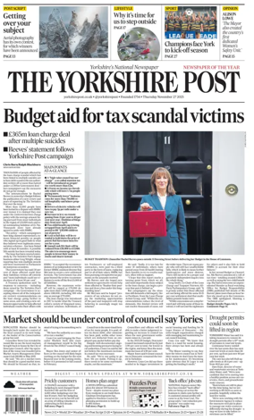 Cover of Yorkshire Post
