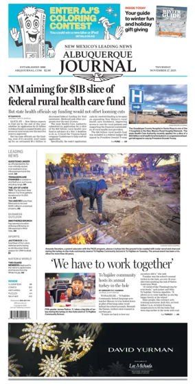 Cover of Albuquerque Journal