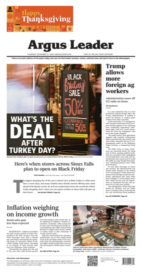 Cover of Argus Leader