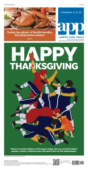 Cover of Asbury Park Press