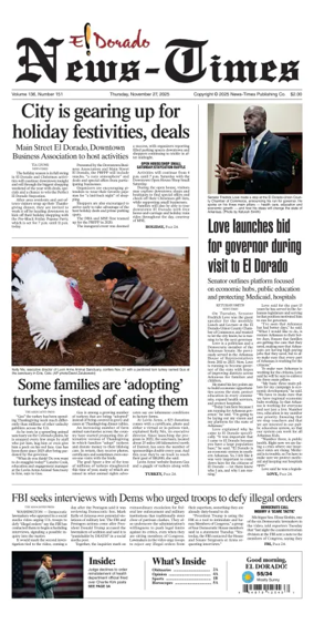 Cover of El Dorado News-Times (VCID - Camden News)