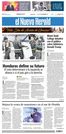 Cover of El Nuevo Herald