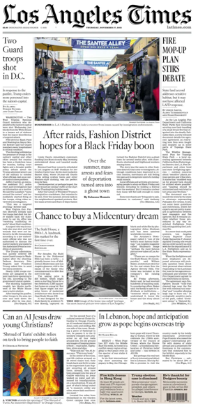 Cover of Los Angeles Times