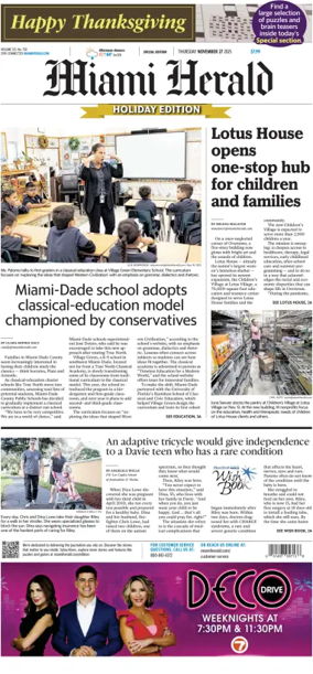 Cover of Miami Herald