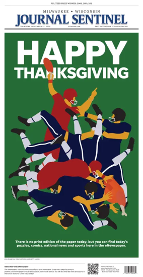 Cover of Milwaukee Journal Sentinel