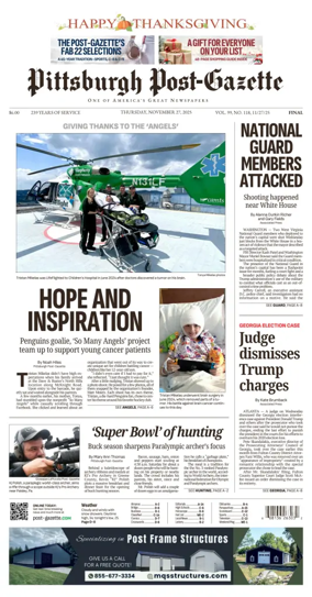 Cover of Pittsburgh Post-Gazette