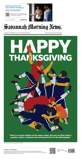 Cover of Savannah Morning News