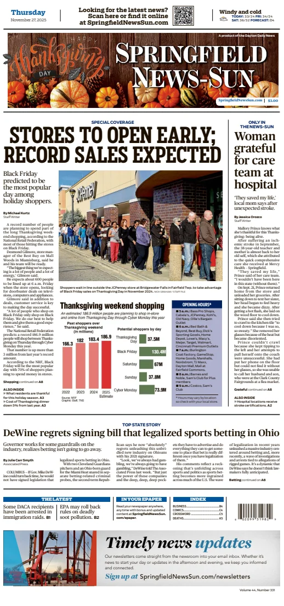 Cover of Springfield News-Sun