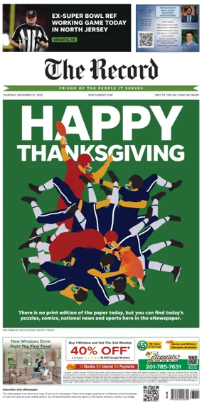 Cover of The Bergen Record