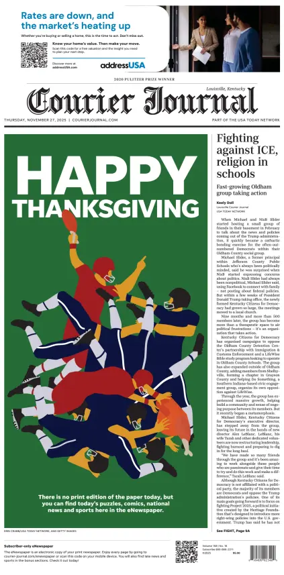Cover of The Courier-Journal (Louisville)