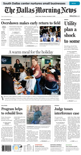 Cover of The Dallas Morning News