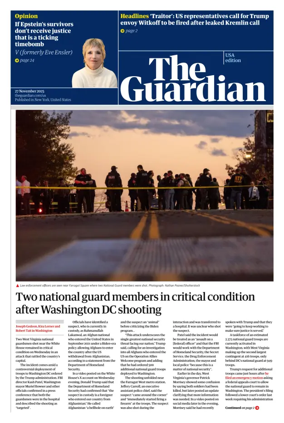 Cover of The Guardian (USA)