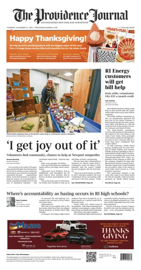 Cover of The Providence Journal