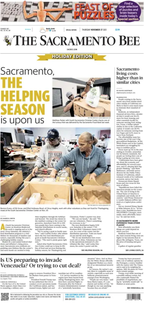Cover of The Sacramento Bee