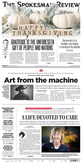 Cover of The Spokesman-Review (Spokane)