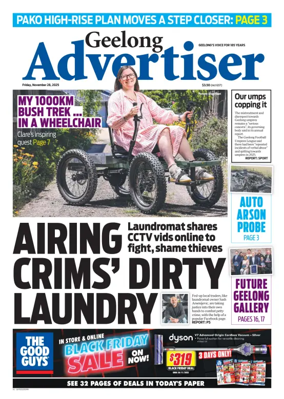 Cover of Geelong Advertiser