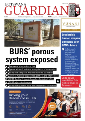 Cover of Botswana Guardian