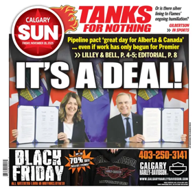 Cover of Calgary Sun