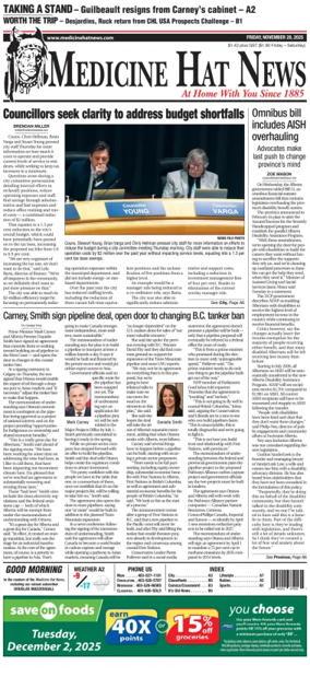 Cover of Medicine Hat News