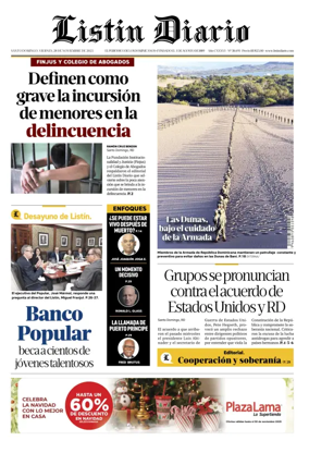 Cover of Listin Diario
