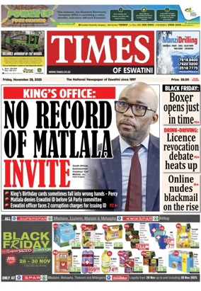 Cover of Times of Eswatini