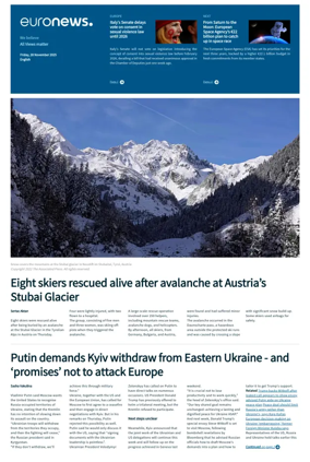 Cover of EuroNews (English Edition)