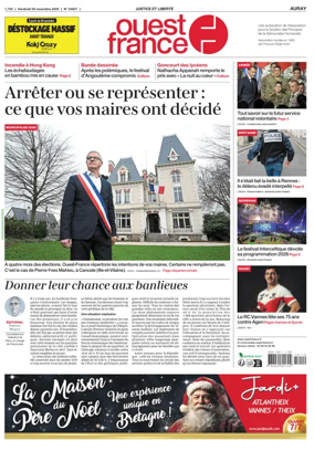 Cover of Ouest France (Auray)