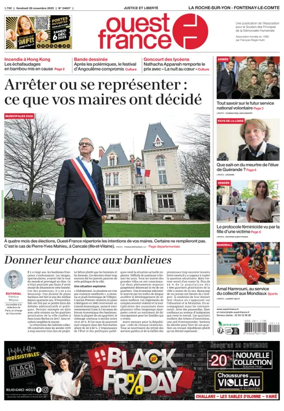 Cover of Ouest France (La Roche-sur-Yon)