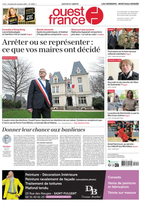Cover of Ouest France (Les Herbiers / Montaigu)
