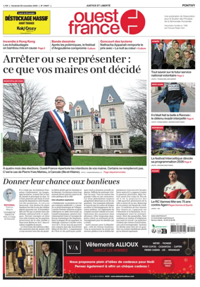 Cover of Ouest France (Pontivy)