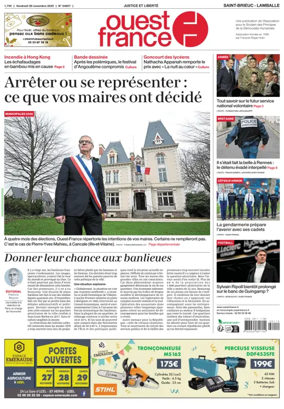 Cover of Ouest France (Saint-Brieuc)