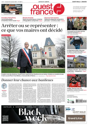 Cover of Ouest France (Saint-Malo)