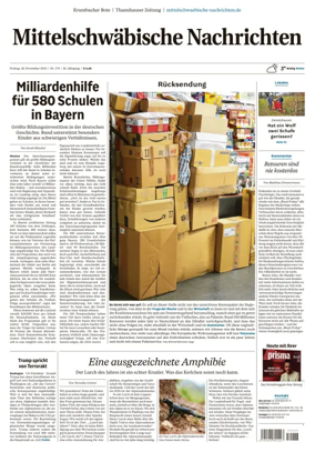 Cover of Mittelschwaebische Nachrichten