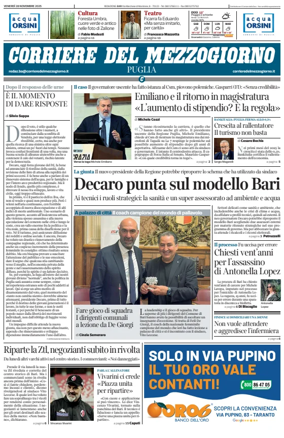 Cover of Corriere del Mezzogiorno (Puglia)