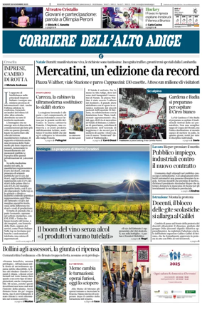 Cover of Corriere dell'Alto Adige